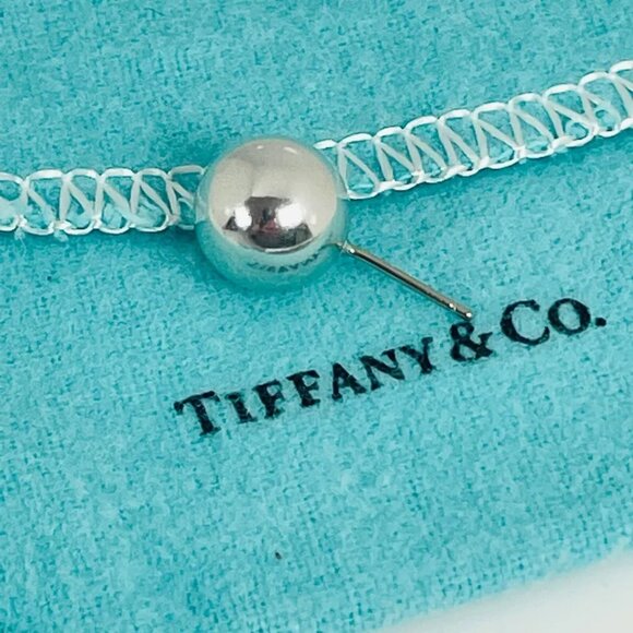 Tiffany & Co 10mm Single Replacement Lost Silver Bead Ball HardWear Stud Earring - Picture 1 of 15